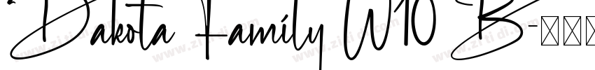 Dakota Family W10 B字体转换